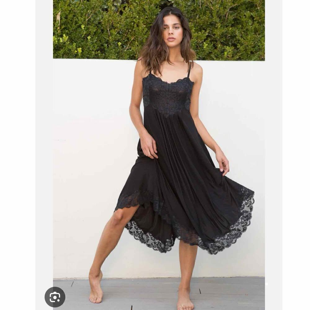 We Are HAH The Evelyn Reversible Lace Up Corset Dress Black Size XS